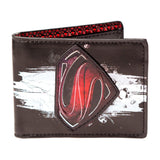 DC COMICS SUPERMAN Man of Steel Movie Bi-fold Wallet, Black