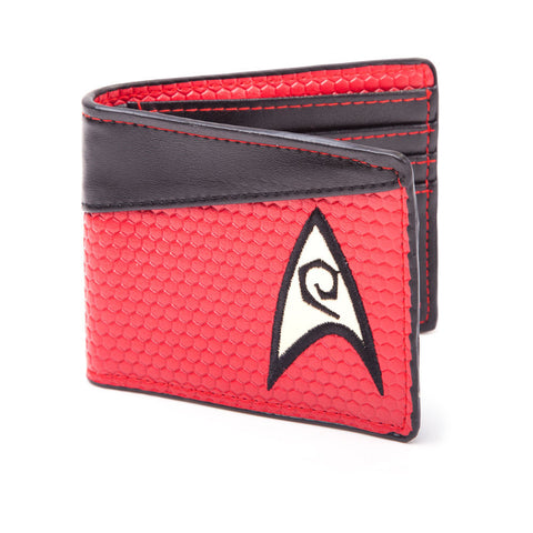 STAR TREK Into Darkness Engineering Logo Bi-fold Wallet, Red/Dark Grey