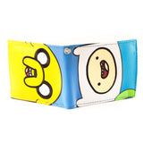 ADVENTURE TIME Finn & Jake Faces Full Colour Bi-fold Wallet, White