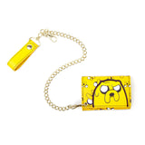 ADVENTURE TIME Jake Tri-fold Wallet with Chain, Yellow