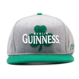 GUINNESS Dublin Shamrock Snapback Baseball Cap, Grey/Green